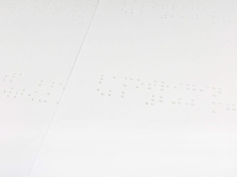 High quality braille print | Lakameda