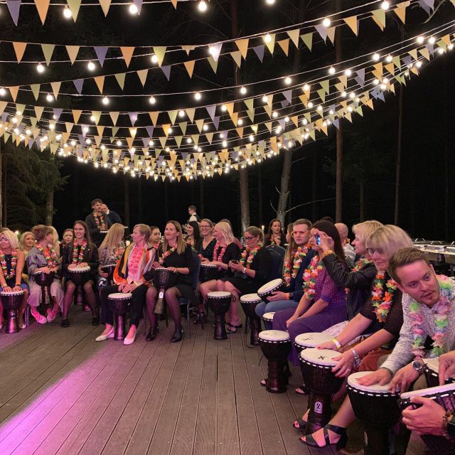Team building at Kick-Off event in 2019. #teambuilding #drumming #kickoffevent #companymeeting #trakai #tonyresort